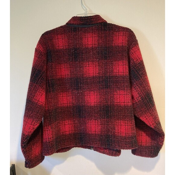 VTG The Great Outdoors Best Authentic Red/Black Check Jacket Size M #13711 - Picture 2 of 3